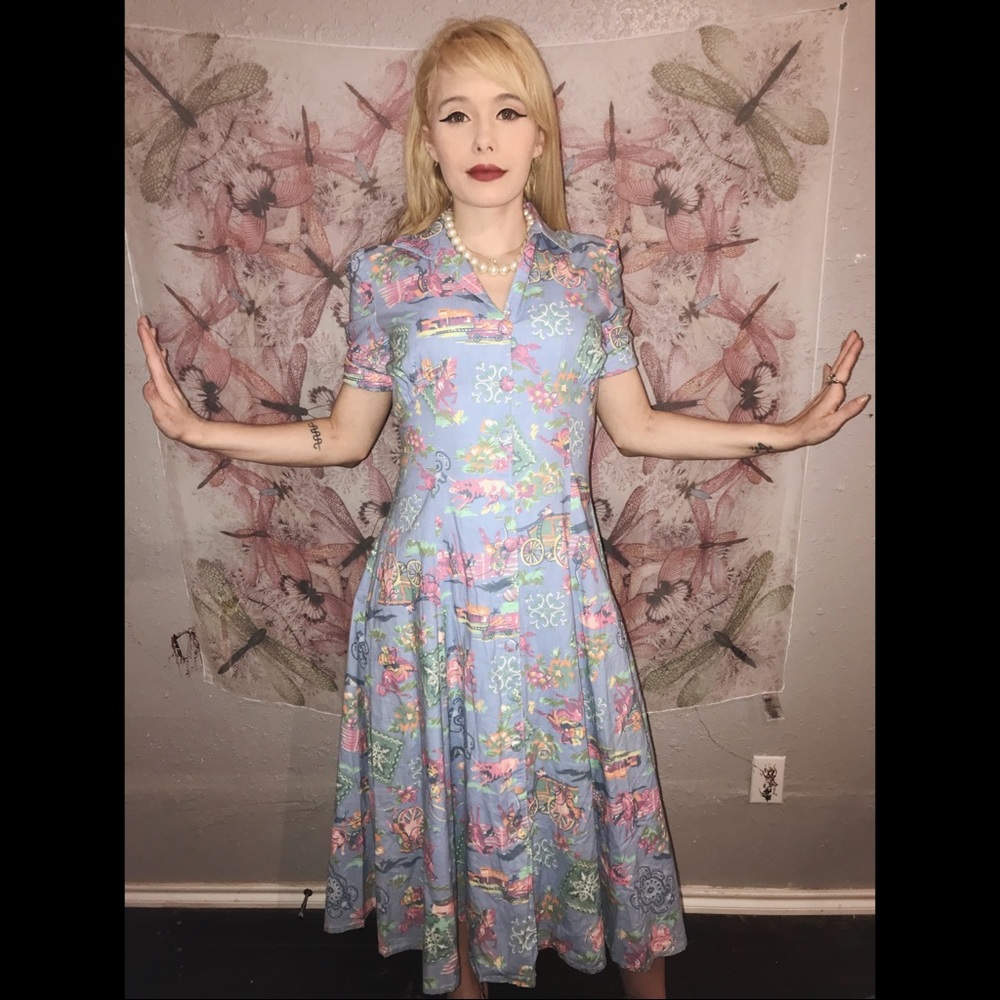 1950s style pinup dress